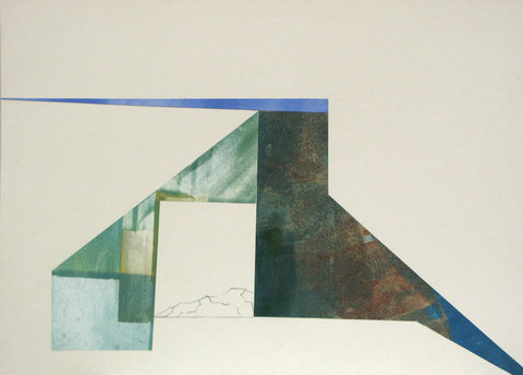 Insula, colaj, tehnica mixta, 50x70, 2013